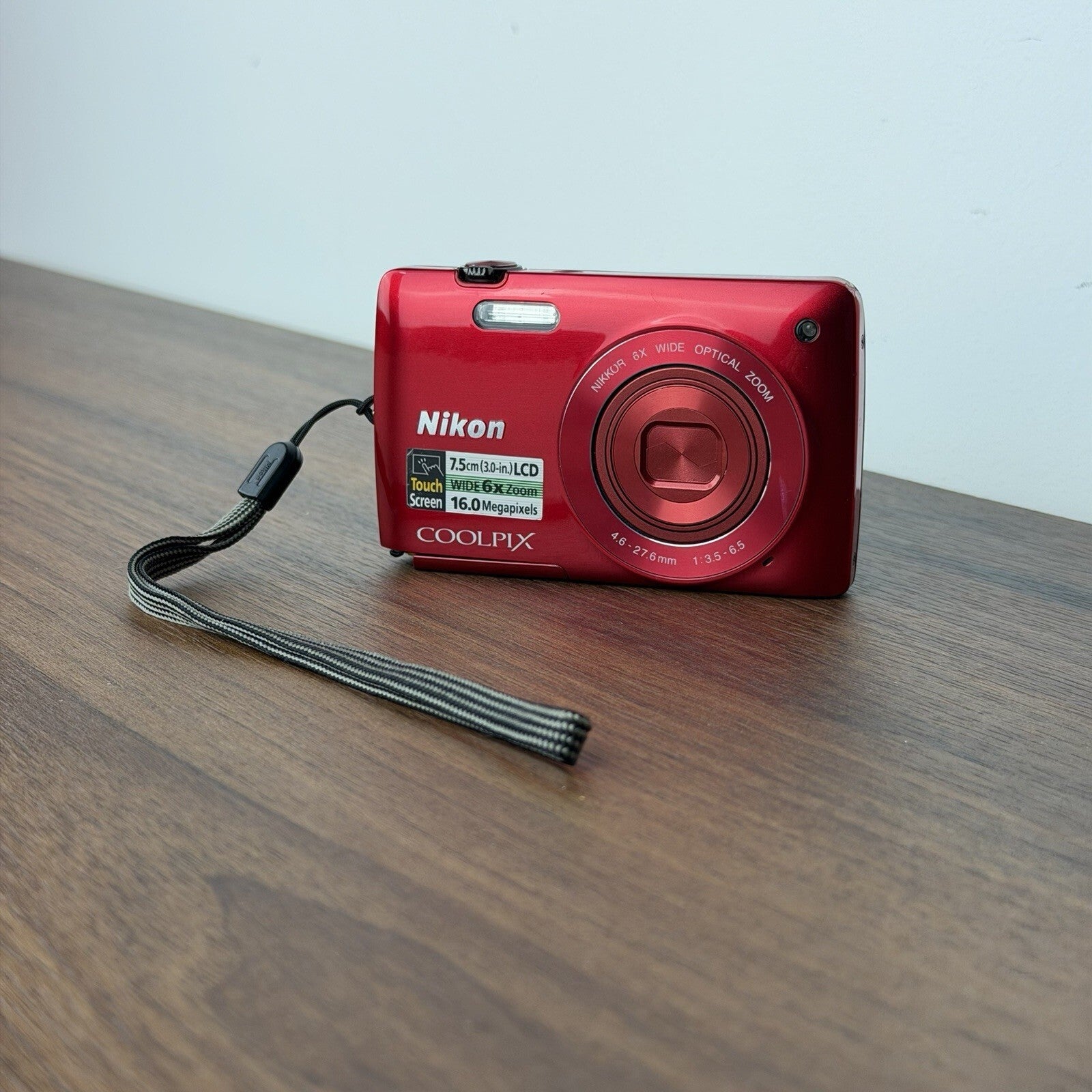 Nikon Coolpix S4200 Digital Camera 16MP 6x Zoom LCD - Red